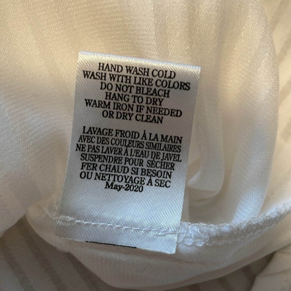 Rag Poets white blouse sz XS - Picture 6 of 6